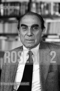 2 October 1990, Milan: Italian journalist and writer Gaetano Afeltra ©Grazia Ippolito/Rosebud2