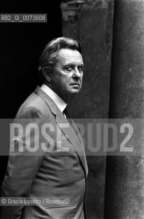 6 September 1987: Italian writer and literary critic Pietro Citati ©Grazia Ippolito/Rosebud2