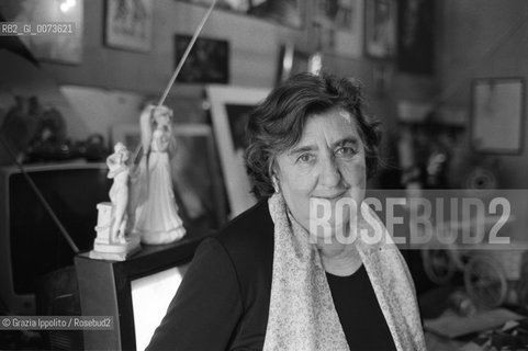 5 Agosto 1998: Italian writer and poet Alda Merini ©Grazia Ippolito/Rosebud2