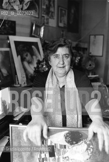 5 Agosto 1998: Italian writer and poet Alda Merini ©Grazia Ippolito/Rosebud2