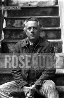 6 Novembre 1987, Milan: Italian author and poet Antonio Porta in his house ©Grazia Ippolito/Rosebud2