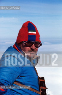 1974, St. Moritz: Italian ski team coach Mario Cotelli ©Grazia Ippolito/Rosebud2