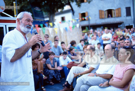 1 August 1998, Orsigna: Italian journalist and writer Tiziano Terzani ©Grazia Ippolito/Rosebud2