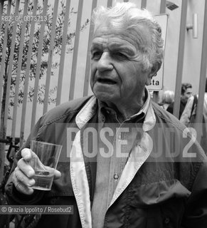 Ettore Mo, journalist, war reporter of Corriere della Sera, in Milan ©Grazia Ippolito/Rosebud2