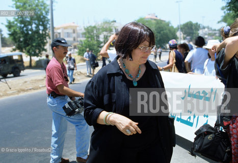 2 May 1997, Hebron: Italian politician Luisa Morgantini ©Grazia Ippolito/Rosebud2