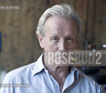 English writer and journalist Colin Thubron, author of numerous fiction and travel books, member of the Royal Society of Literature, poses at festivaletteratura in Mantua ©Grazia Ippolito/Rosebud2