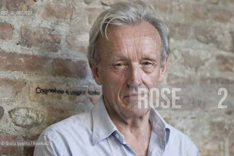 English writer and journalist Colin Thubron, author of numerous fiction and travel books, member of the Royal Society of Literature, poses at festivaletteratura in Mantua ©Grazia Ippolito/Rosebud2