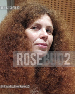 Yulia Latynina, russian journalist and writer at Sala Buzzati at Corriere della Sera during a meeting with Fabrizio Dragosei, she published with Marco Tropea Il richiamo dellonore ©Grazia Ippolito/Rosebud2