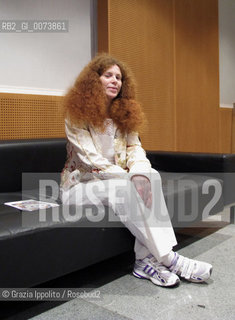 Yulia Latynina, russian journalist and writer at Sala Buzzati at Corriere della Sera during a meeting with Fabrizio Dragosei, she published with Marco Tropea Il richiamo dellonore ©Grazia Ippolito/Rosebud2