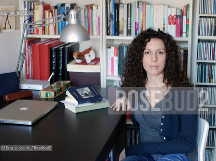 Silvia Avallone, italian writer, author of Acciaio published by Rizzoli, in her house in Bologna ©Grazia Ippolito/Rosebud2