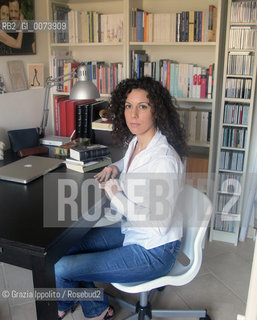 Silvia Avallone, italian writer, author of Acciaio published by Rizzoli, in her house in Bologna ©Grazia Ippolito/Rosebud2