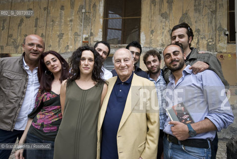 Raffaele La Capria, Valeria Parrella and staff of Unaltra galassia a literature festival which has been realized in Neaples from 3 to 6 june 2011 ©Grazia Ippolito/Rosebud2