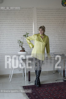 Patrizia Finucci Gallo, italian novelist, journalist, fashion promoter, in her house in Bologna ©Grazia Ippolito/Rosebud2