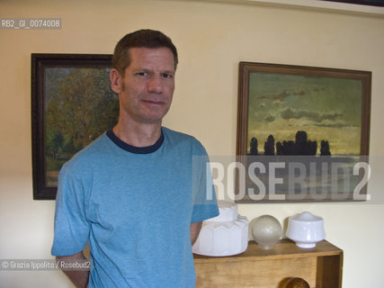 Peter Cameron, american writer, author of Un giorno questo dolore ti sarà utile, from which director R.Faenza realized a film. Hes pictured in his house at East Village in New York ©Grazia Ippolito/Rosebud2