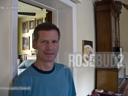 Peter Cameron, american writer, author of Un giorno questo dolore ti sarà utile, from which director R.Faenza realized a film. Hes pictured in his house at East Village in New York ©Grazia Ippolito/Rosebud2