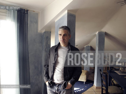 Italian writer and transmedia designer Max Giovagnoli, in his house in Rome. Author of Il messaggio segreto delle stelle cadenti published by Newton Compton and Transmedia storytelling by ETC Press (US) ©Grazia Ippolito/Rosebud2