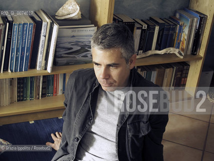 Italian writer and transmedia designer Max Giovagnoli, in his house in Rome. Author of Il messaggio segreto delle stelle cadenti published by Newton Compton and Transmedia storytelling by ETC Press (US) ©Grazia Ippolito/Rosebud2