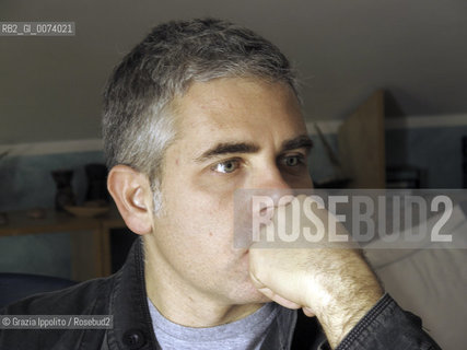 Italian writer and transmedia designer Max Giovagnoli, in his house in Rome. Author of Il messaggio segreto delle stelle cadenti published by Newton Compton and Transmedia storytelling by ETC Press (US) ©Grazia Ippolito/Rosebud2