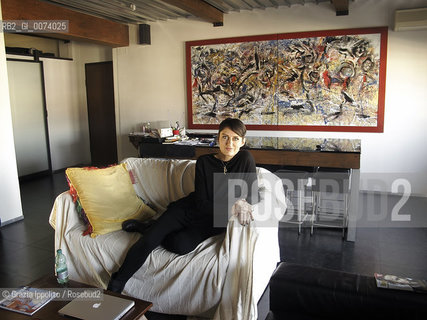 Italian writer and screenwriter Federica Bosco, in her house in Rome. Shes the author of Il mio angelo segreto, Mi piaci da morireand others books about feminine topics ironically treated. ©Grazia Ippolito/Rosebud2