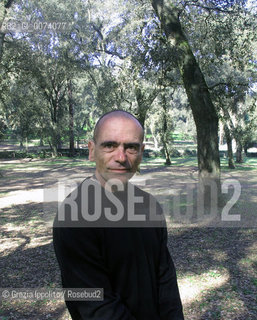 Writer and crimes news journalist , Massimo Lugli, fancier of Asiatic martial arts, in Rome at Villa Ada, author of numerous thrillers as LAdepto published by Newton and Compton.  Grazia Ippolito / Blackarchive ©Grazia Ippolito/Rosebud2