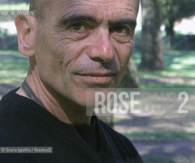 Writer and crimes news journalist , Massimo Lugli, fancier of Asiatic martial arts, in Rome at Villa Ada, author of numerous thrillers as LAdepto published by Newton and Compton.  Grazia Ippolito / Blackarchive ©Grazia Ippolito/Rosebud2