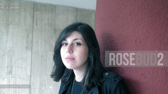 Italian writer Valentina DUrbano, born in 1985, author of Il rumore dei tuoi passi published by Longanesi, pictured at Casalbruciatos district in Rome ©Grazia Ippolito/Rosebud2