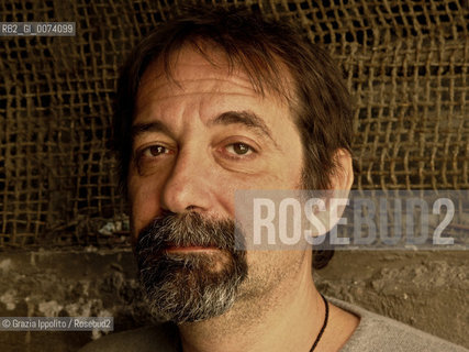 Emanuele Trevi, author of Qualcosa di scritto published by Ponte alle grazie, pictured in his studio in Rome ©Grazia Ippolito/Rosebud2