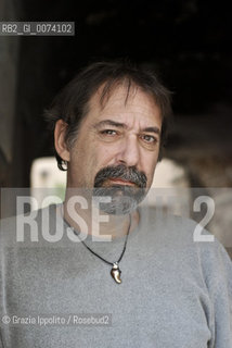 Emanuele Trevi, author of Qualcosa di scritto published by Ponte alle grazie, pictured in his studio in Rome ©Grazia Ippolito/Rosebud2