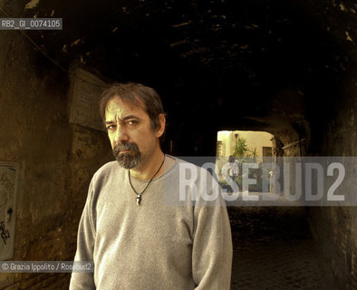 Emanuele Trevi, author of Qualcosa di scritto published by Ponte alle grazie, pictured in his studio in Rome ©Grazia Ippolito/Rosebud2