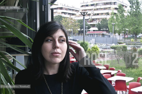 Italian writer Valentina DUrbano, born in 1985, author of Il rumore dei tuoi passi published by Longanesi, pictured at Casalbruciatos district in Rome ©Grazia Ippolito/Rosebud2