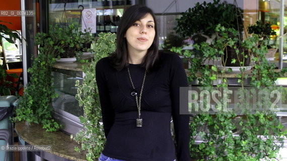 Italian writer Valentina DUrbano, born in 1985, author of Il rumore dei tuoi passi published by Longanesi, pictured at Casalbruciatos district in Rome ©Grazia Ippolito/Rosebud2