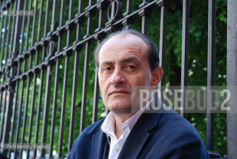 Italian writer and journalist Giuseppe Aloe, author of the book La logica del desiderio published by Giulio Perrone, pictured in Milan ©Grazia Ippolito/Rosebud2