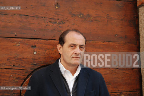 Italian writer and journalist Giuseppe Aloe, author of the book La logica del desiderio published by Giulio Perrone, pictured in Milan ©Grazia Ippolito/Rosebud2