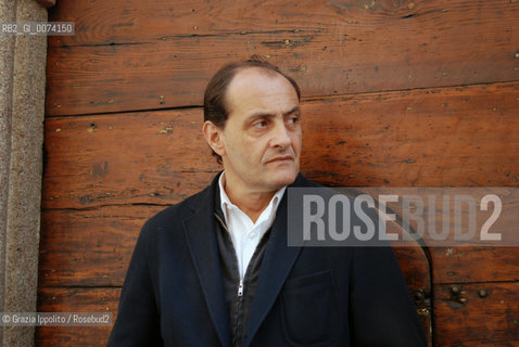 Italian writer and journalist Giuseppe Aloe, author of the book La logica del desiderio published by Giulio Perrone, pictured in Milan ©Grazia Ippolito/Rosebud2