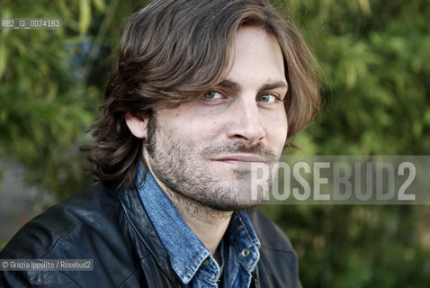 Italian writer and DJ, Federico Russo, author of Ci si mette una vitapublished by Einaudi, born in Florence in 1977, pictured in Milan ©Grazia Ippolito/Rosebud2