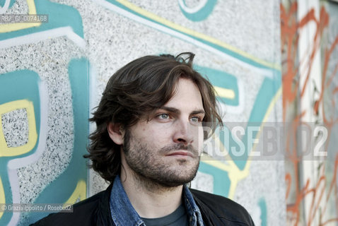 Italian writer and DJ, Federico Russo, author of Ci si mette una vitapublished by Einaudi, born in Florence in 1977, pictured in Milan ©Grazia Ippolito/Rosebud2