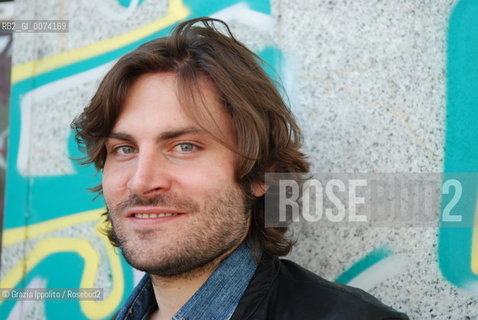 Italian writer and DJ, Federico Russo, author of Ci si mette una vitapublished by Einaudi, born in Florence in 1977, pictured in Milan ©Grazia Ippolito/Rosebud2