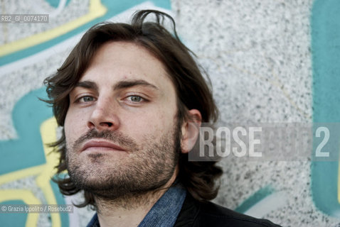 Italian writer and DJ, Federico Russo, author of Ci si mette una vitapublished by Einaudi, born in Florence in 1977, pictured in Milan ©Grazia Ippolito/Rosebud2