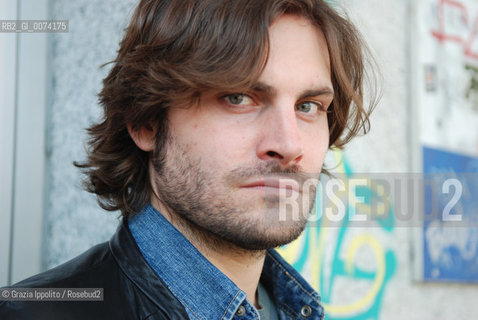 Italian writer and DJ, Federico Russo, author of Ci si mette una vitapublished by Einaudi, born in Florence in 1977, pictured in Milan ©Grazia Ippolito/Rosebud2