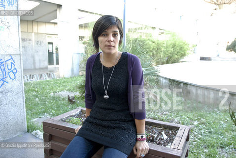 Italian writer Paola Soriga, author of Dove finisce Romapublished by Einaudi, pictured in Milan ©Grazia Ippolito/Rosebud2