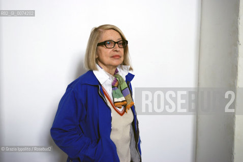 Italian poet Patrizia Cavalli in Neaples at the second edition of Unaltra galassia ©Grazia Ippolito/Rosebud2