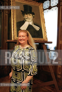 Giancarla Moscatelli, musician, author of the book A Milano con Verdipublished by Curci, at Casa Verdi in Milan, during Festival Letteratura di Milano ©Grazia Ippolito/Rosebud2