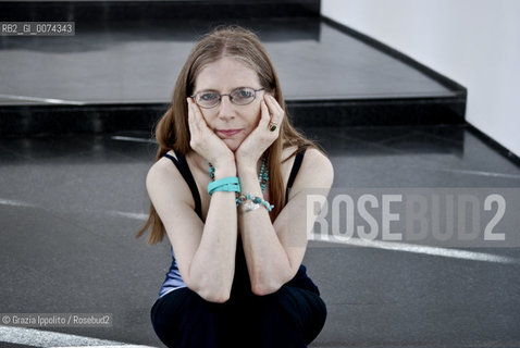 Italian writer Mariapia Veladiano, author of La vita accanto and Il tempo è un dio brevepublished by Einaudi, pictured at MART Roveretos Museum of modern art ©Grazia Ippolito/Rosebud2