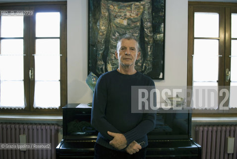 Italian writer Aldo Busi, author of numerous books, the last is El especialista de Barcelona published by Baldini Castoldi Dalai, pictured in his house in Montichiari, Brescia ©Grazia Ippolito/Rosebud2