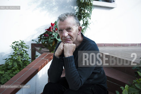 Italian writer Aldo Busi, author of numerous books, the last is El especialista de Barcelona published by Baldini Castoldi Dalai, pictured in his house in Montichiari, Brescia ©Grazia Ippolito/Rosebud2