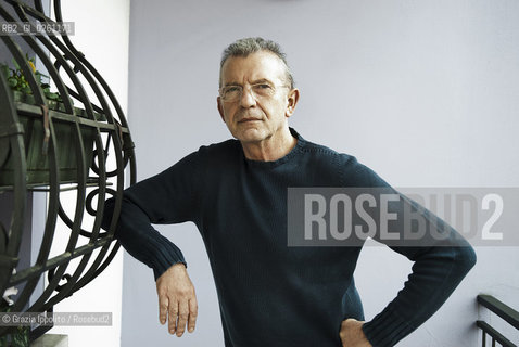Italian writer Aldo Busi, author of numerous books, the last is El especialista de Barcelona published by Baldini Castoldi Dalai, pictured in his house in Montichiari, Brescia ©Grazia Ippolito/Rosebud2