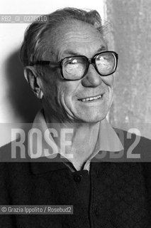 20 February 1999, Brescia: Italian photographer, anthropologist, ethnologist, writer Fosco Maraini in his house ©Grazia Ippolito/Rosebud2