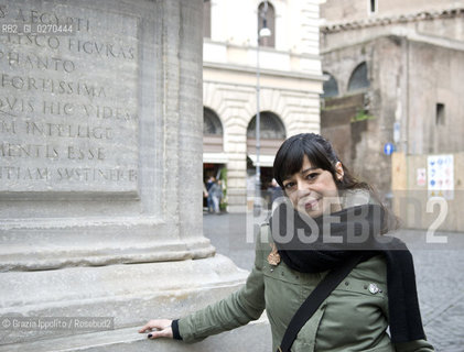 Ilaria Beltramme, italian fiction writer and author of touristic guides, pictured in Rome, her last book is La società segreta degli eretici published by Newton and Compton.Ilaria Beltramme, italian fiction writer and author of touristic guides, pictured in Rome, her last book is La società segreta degli eretici published by Newton and Compton. ©Grazia Ippolito/Rosebud2