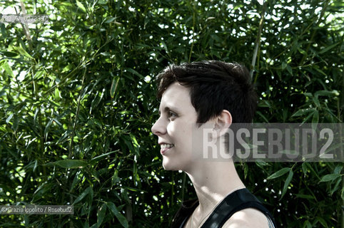 Mariapaola Colombo, writer, finalist of Edoardo Kihlgrens price, author of Il negativo dellamore published by Mondadori,pictured at Barrios in Milan at the presentation of her book. ©Grazia Ippolito/Rosebud2