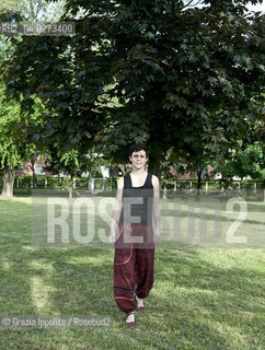 Mariapaola Colombo, writer, finalist of Edoardo Kihlgrens price, author of Il negativo dellamore published by Mondadori,pictured at Barrios in Milan at the presentation of her book. ©Grazia Ippolito/Rosebud2
